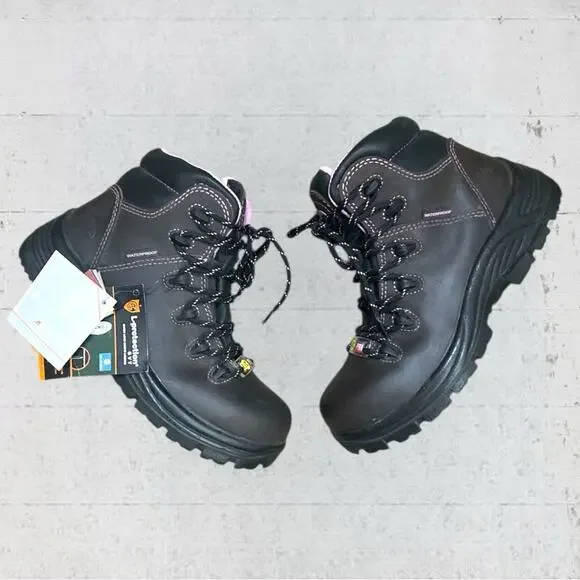Avenger Woman’s A7123 Framer Brown/Lilac Composite Toe Waterproof Work Boots 6.5 - Picture 1 of 9